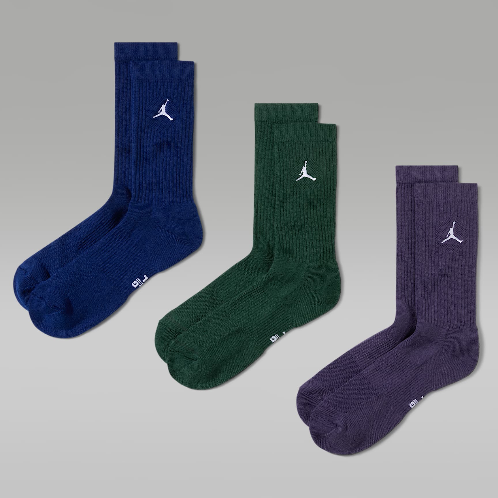 Jordan Everyday Crew Socks (3 pairs). Nike PT